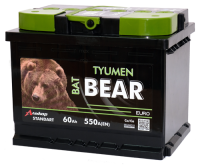 Аккумулятор 6СТ-60 «BatBear» п/п