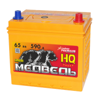 Аккумулятор 6СТ-65 «Медведь Silver Asia (75D23L)» о/п