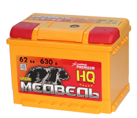 Аккумулятор 6СТ-62 «Медведь Silver» о/п низ.