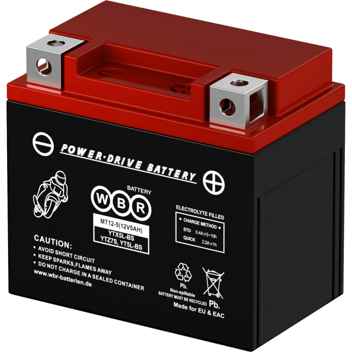 Аккумулятор 6МТС-5 WBR МТ12-5 (YTX5L-BS, YTZ7S, YT5L-BS)