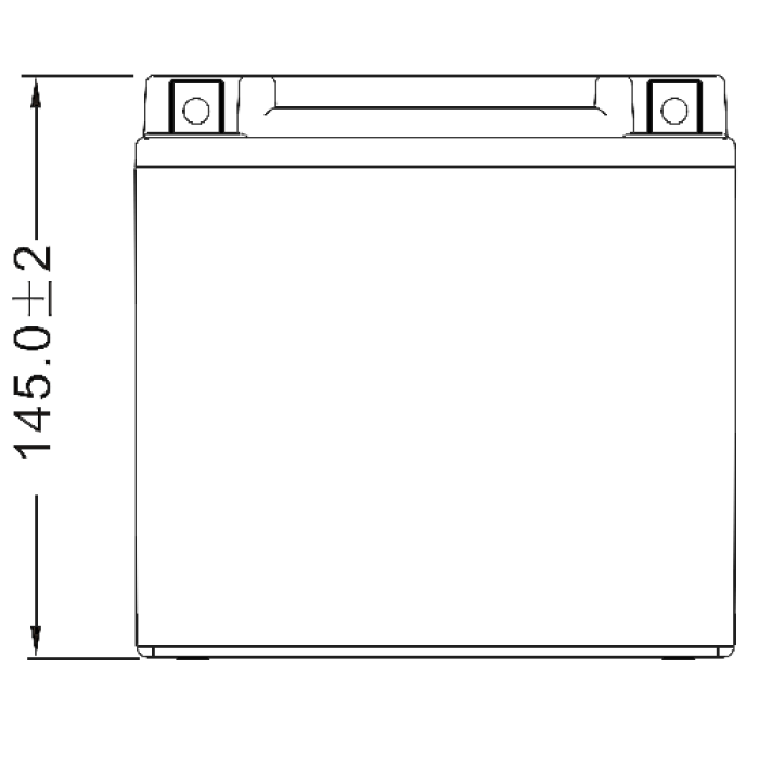 Аккумулятор 6МТС-14 WBR МТ12-14 (YTX16-BS, YB16B-A)