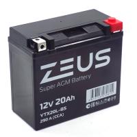 Аккумулятор 6МТС-20 Zeus Super AGM (YTX20L-BS)