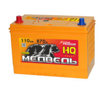 Аккумулятор 6СТ-110 «Медведь Silver Asia (135D31L)» о/п