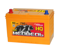 Аккумулятор 6СТ-90 «Медведь Silver Asia (105D31R)» п/п