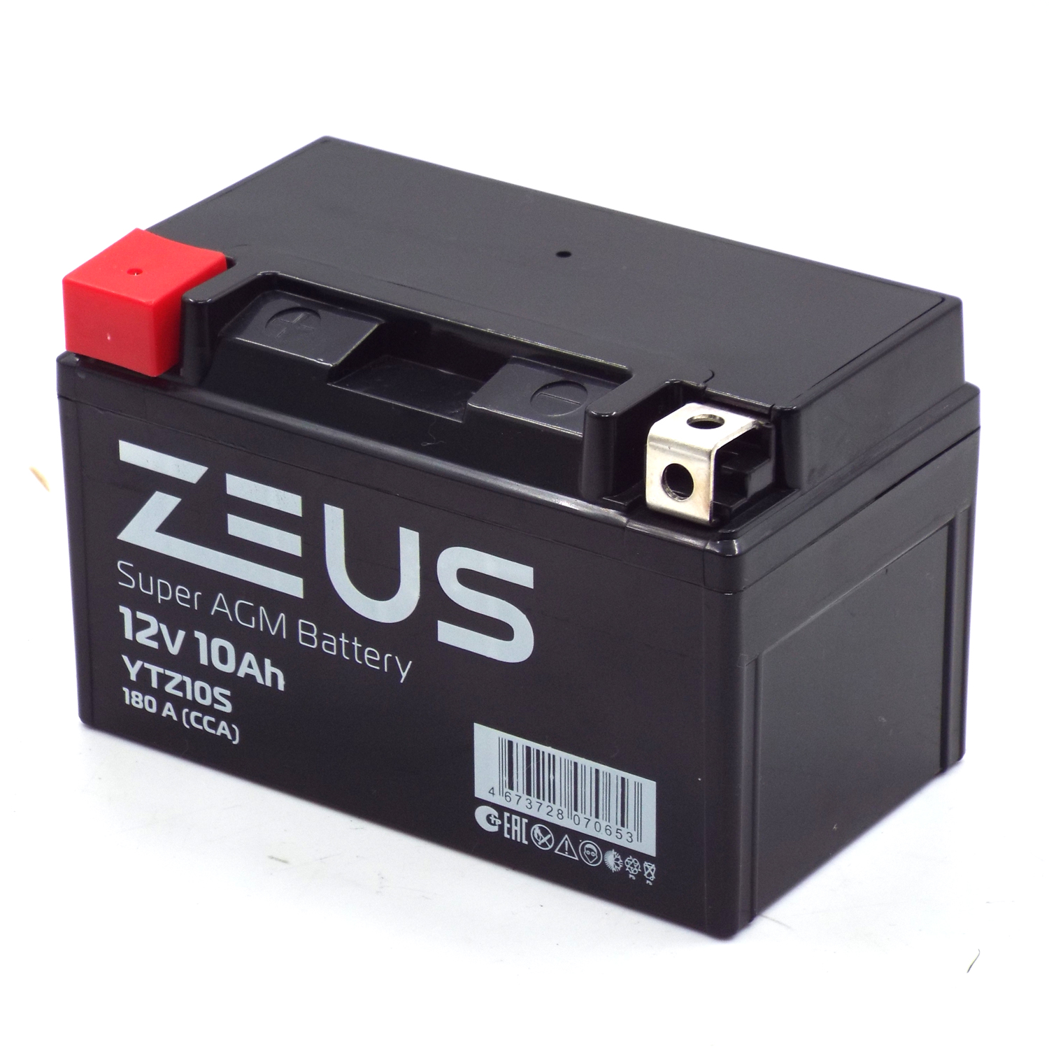 Аккумулятор 6МТС-10 Zeus Super AGM (YTZ10S)