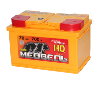 Аккумулятор 6СТ-70 «Медведь Silver» о/п низ.