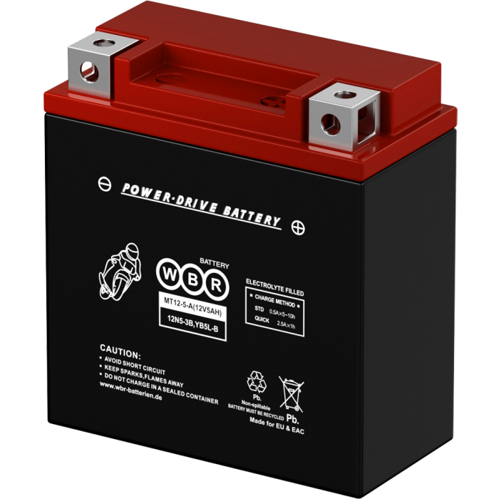 Аккумулятор 6МТС-5 WBR МТ12-5-A (12N5-3B, YB5L-B)
