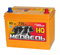 Аккумулятор 6СТ-80 «Медведь Silver Asia (105D26L)» о/п