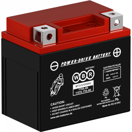 Аккумулятор 6МТС-5 WBR МТ12-5 (YTX5L-BS, YTZ7S, YT5L-BS)