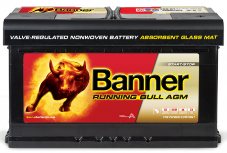 Аккумулятор 6СТ-80 «Banner Running Bull AGM (AGM 580 01)» о/п
