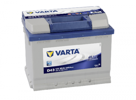 Аккумулятор 6СТ-60 «Varta Blue Dynamic D43» п/п