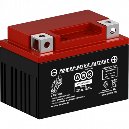 Аккумулятор 6МТС-4 WBR МТ12-4 (YB4L-B, YT4L-BS)