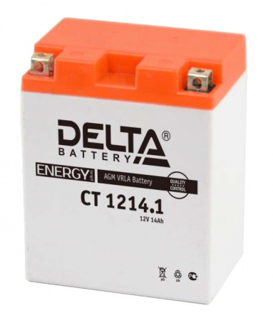 Аккумулятор 6МТС-14 Delta AGM CT 1214.1 (YB14-BS, YTX14AH, YTX14AH-BS)