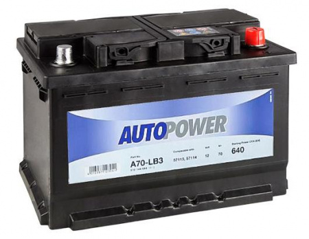 Аккумулятор 6СТ-70 «AutoPower» о/п низ.