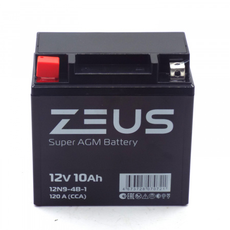 Аккумулятор 6МТС-10 Zeus Super AGM (12N9-4B-1)
