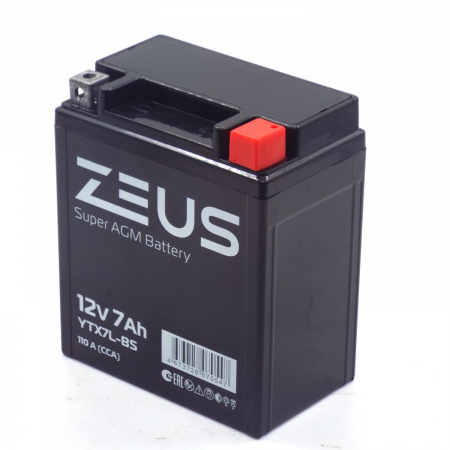 Аккумулятор 6МТС-7 Zeus Super AGM (YTX7L-BS)