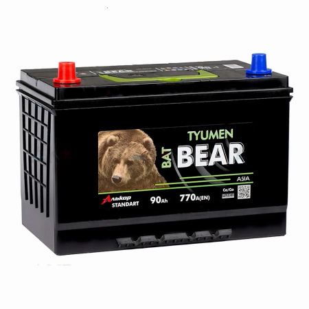 Аккумулятор 6СТ-90 «BatBear Asia (105D31R)» п/п