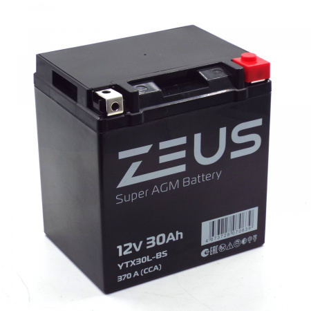 Аккумулятор 6МТС-30 Zeus Super AGM (YTX30L-BS)