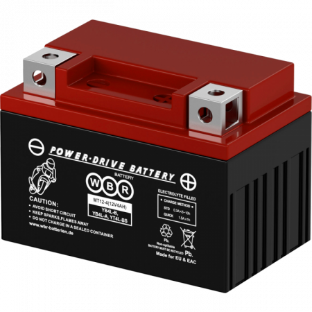 Аккумулятор 6МТС-4 WBR МТ12-4 (YB4L-B, YT4L-BS)