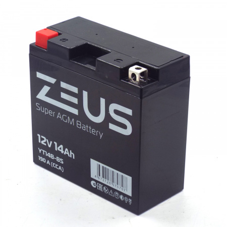 Аккумулятор 6МТС-14 Zeus Super AGM (YT14B-BS)