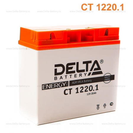 Аккумулятор 6МТС-20 Delta AGM CT 1220.1 (YT19BL-BS)