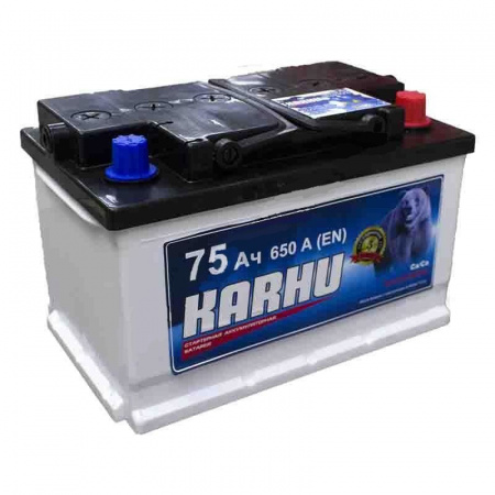 Аккумулятор 6СТ-75 «Karhu» о/п низ.