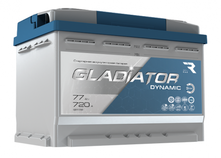 Аккумулятор 6СТ-77 «Gladiator Dynamic» п/п