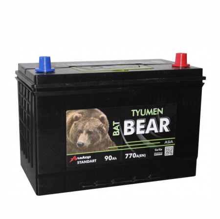 Аккумулятор 6СТ-90 «BatBear Asia (105D31L)» о/п