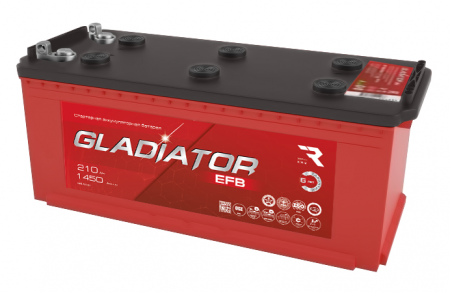 Аккумулятор 6СТ-210 «Gladiator EFB» евро
