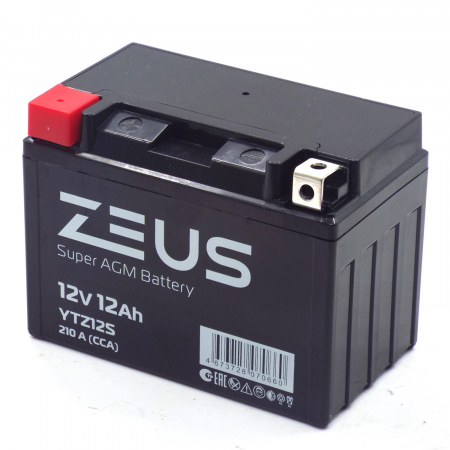 Аккумулятор 6МТС-12 Zeus Super AGM (YTZ12S)