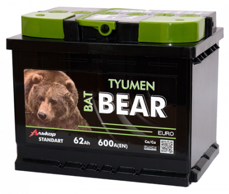 Аккумулятор 6СТ-62 «BatBear» о/п