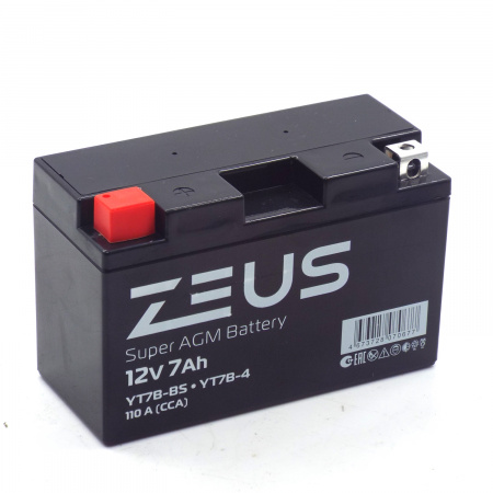 Аккумулятор 6МТС-7 Zeus Super AGM (YT7B-BS)