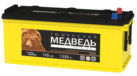 Аккумулятор 6СТ-190 «Тюменский Медведь» рос. болт