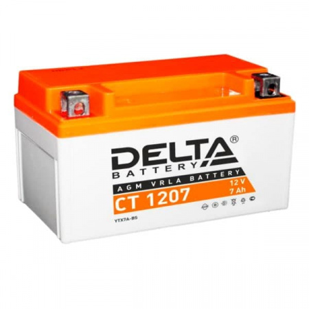 Аккумулятор 6МТС-7 Delta AGM CT 1207 (YTX7A-BS)