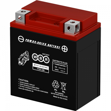 Аккумулятор 6МТС-7 WBR МТ12-7-A (YTX7L-BS)
