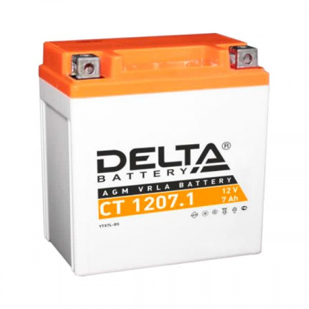 Аккумулятор 6МТС-7 Delta AGM CT 1207.1 (YTX7L-BS)
