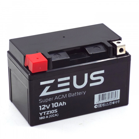 Аккумулятор 6МТС-10 Zeus Super AGM (YTZ10S)