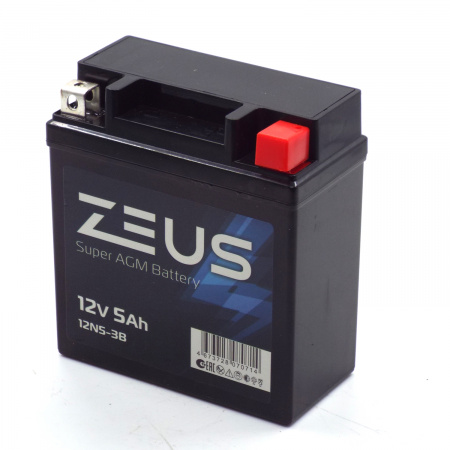Аккумулятор 6МТС-5 Zeus Super AGM (12N5-3B)